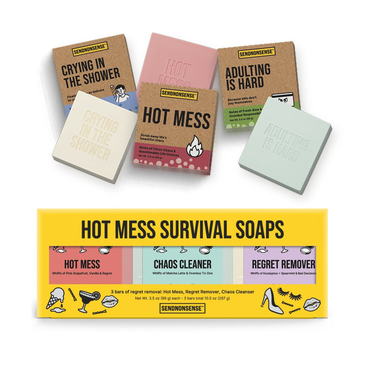Hot Mess Survival Soaps | Funny Gift Soap