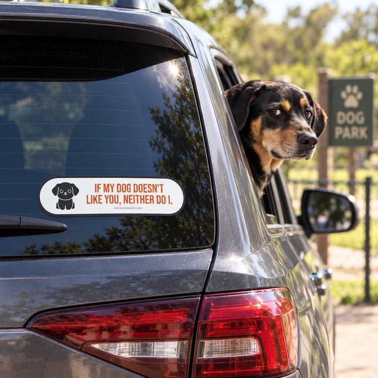 Dog Person Vinyl, UV, Bumper Stickers | Funny Dog Lover Gift – 4 Pack