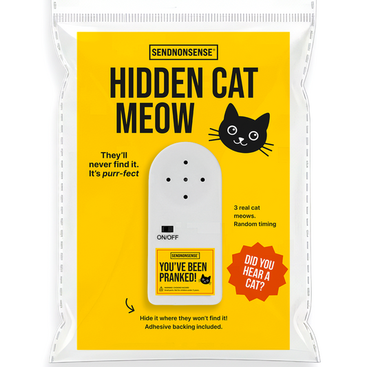 Hidden Cat Meow Prank Device – Random Meowing Sound Gag Gift
