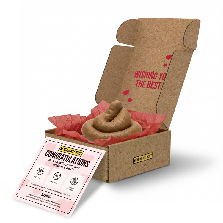 Mystery Turd: Love Edition (fake poop) prank gift