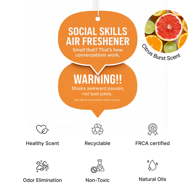 Air freshener with citrus burst scent illustration 
